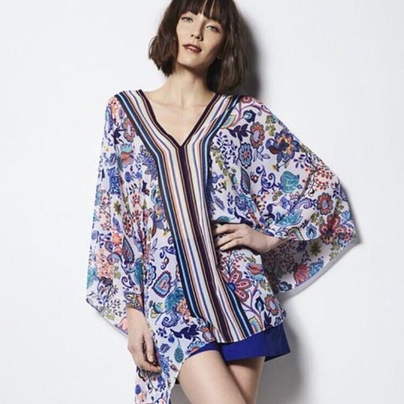 Milly Tops - NWOT Milly for DesigNation Floral Caftan Tunic Top